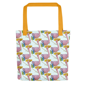 E. P. Lee, and the puppy howls collections all, BIG DADDY FLAMINGO "FAMILY FANTASY" II Tote Bag, BIG DADDY COLLECTION, FLAMINGO-FAMILY COLLECTION