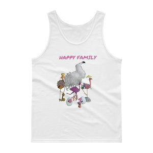 E. P. Lee, and the puppy howls collections all, HAPPY FAMILY II Unisex Tank Top, Big Daddy collection, Family Flamingo collection