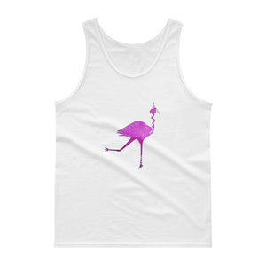 E. P. Lee, and the puppy howls collections all, BIG DADDY FLAMINGO "MOVING RIGHT ALONG" Unisex Tank Top, Big Daddy collection, Family-Flamingo collection