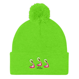 E. P. Lee, and the puppy howls collections all, BIG DADDY II Pom Pom Knit Cap, Big Daddy Collection, Family-Flamingo collection