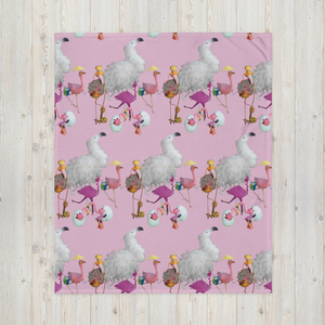 E. P. Lee, and the puppy howls collections all, BIG DADDY FLAMINGO "FAMILY" throw blanket, BIG DADDY COLLECTION, FLAMINGO-FAMILY COLLECTION