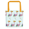 E. P. Lee, and the puppy howls collections all, BIG DADDY FLAMINGO "FAMILY FANTASY" Tote Bag, BIG DADDY COLLECTION, FLAMINGO-FAMILY COLLECTION