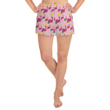 E. P. Lee, and the puppy howls collections all, BIG DADDY FLAMINGO SUR LA PLAGE Women's athletic shorts, BIG DADDY COLLECTION, FLAMINGO-FAMILY COLLECTION