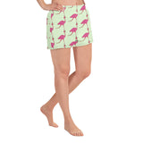 Big Daddy Flamingo Moving Right Along Women's Athletic Shorts