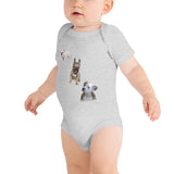 E. P. Lee, and the puppy howls collections all, Puppies Baby Onesie, Freud & Friends collection