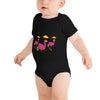E. P. Lee, and the puppy howls collections all,Big Daddy Flamingo Sur La Plage Baby Onesie, Big Daddy Collection, Family-Flamingo collection