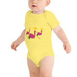 E. P. Lee, and the puppy howls collections all,Big Daddy Flamingo Sur La Plage Baby Onesie, Big Daddy Collection, Family-Flamingo collection