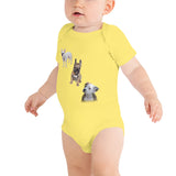 E. P. Lee, and the puppy howls collections all, Puppies Baby Onesie, Freud & Friends collection