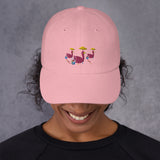 E. P. Lee, and the puppy howls collections all, BIG DADDY FLAMINGO SUR LA PLAGE II Baseball Hat , BIG DADDY COLLECTION, FLAMINGO-FAMILY COLLECTION