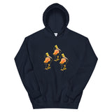 E. P. Lee, and the puppy howls collections all, BIG DADDY FLAMINGO BLOWING HOT Unisex Hooded Sweatshirt, Big Daddy Collection, Family-Flamingo collection