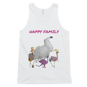 E. P. Lee, and the puppy howls collections all, BIG DADDY HAPPY FAMILY Unisex Tank Top,  Big Daddy Collection, Family-Flamingo collection