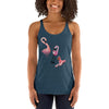 E. P. Lee, and the puppy howls collections all, BIG DADDY, LITTLE DADDY, BIG DADDY JUNIOR Women's Racerback Tank, Big Daddy Collection, Family-Flamingo collection