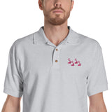 E. P. Lee, and the puppy howls collections all, BIG DADDY Embroidered Men's Polo Shirt, Big Daddy collection, Family-Flamingo Collection