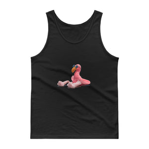 E. P. Lee, and the puppy howls collections all, BIG DADDY FLAMINGO JR. "CATCHING RAYS" Unisex Tank Top , Big Daddy Collection, Family Flamingo collection