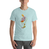 E. P. Lee, and the puppy howls collections all, BIG DADDY FLAMINGO BLOWING HOT Unisex T-Shirt, Big Daddy Collection, Family-Flamingo collection