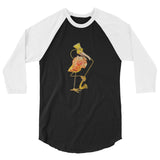 E. P. Lee, and the puppy howls collections all, BIG DADDY BLOWING HOT Unisex Raglan Shirt, Big Daddy collection, Family Flamingo collection