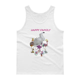 E. P. Lee, and the puppy howls collections all, HAPPY FAMILY II Unisex Tank Top, Big Daddy collection, Family Flamingo collection