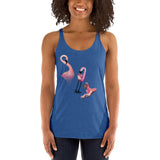 E. P. Lee, and the puppy howls collections all, BIG DADDY, LITTLE DADDY, BIG DADDY JUNIOR Women's Racerback Tank, Big Daddy Collection, Family-Flamingo collection