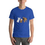 E. P. Lee, and the puppy howls collections all, PUPPIES II Unisex Short Sleeve T-Shirt, Freud & Friends Collection