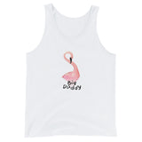 E. P. Lee, and the puppy howls collections all, BIG DADDY FLAMINGO Unisex Tank Top, Big Daddy Collection, Family-Flamingo collection