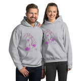 E. P. Lee, and the puppy howls collections all, BIG DADDY FLAMINGO "WASTING AWAY" Unisex Hoodie, Big Daddy Collection, Family-Flamingo collection