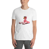 E. P. Lee, and the puppy howls collections all, BIG DADDY FLAMINGO "CATCHING RAYS" Unisex T-Shirt, Big Daddy Collection, Family-Flamingo collection
