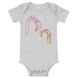 E. P. Lee, and the puppy howls collections all, BIG DADDY FLAMINGO LOOKING AT YOU Onesie, Flamingo-Family collection, Big Daddy Collection