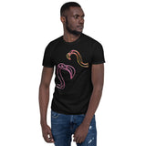 E. P. Lee, and the puppy howls collections all, You-Looking-At-Me II short sleeve unisex t-shirt, Big Daddy Collection, Family-Flamingo collection