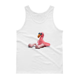 E. P. Lee, and the puppy howls collections all, BIG DADDY FLAMINGO JR. "CATCHING RAYS" Unisex Tank Top , Big Daddy Collection, Family Flamingo collection