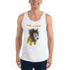 E. P. Lee, and the puppy howls collections all, MR. LION Unisex Tank Top, Jungle Buddies collection