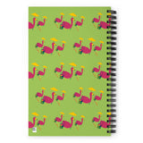E. P. Lee, and the puppy howls collections all, BIG DADDY FLAMINGO Notes SUR LA PLAGE Spiral Notebook, BIG DADDY COLLECTION, FLAMINGO-FAMILY COLLECTION