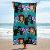 E. P. Lee, and the puppy howls collections all, WELCOME TO THE JUNGLE Beach Towel, Jungle Buddies collection
