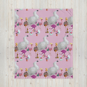 E. P. Lee, and the puppy howls collections all, BIG DADDY FLAMINGO "FAMILY" II throw blanket, BIG DADDY COLLECTION, FLAMINGO-FAMILY COLLECTION