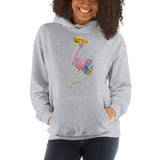 E. P. Lee, and the puppy howls collections all, BIG DADDY FLAMINGO WINTER WARMTH-SUMMER THOUGHTS Unisex Hoodie, Big Daddy Collection, Family-Flamingo collection