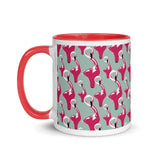 E. P. Lee, and the puppy howls collections all, BIG DADDY FLAMINGO Flamingos mug with color inside, BIG DADDY COLLECTION, FLAMINGO-FAMILY COLLECTION