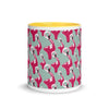 Flamingos II Mug with Color Inside