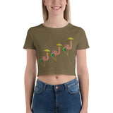 E. P. Lee, and the puppy howls collections all, The Big Daddy Flamingo Sur la Plage II crop top, BIG DADDY COLLECTION, FLAMINGO-FAMILY COLLECTION